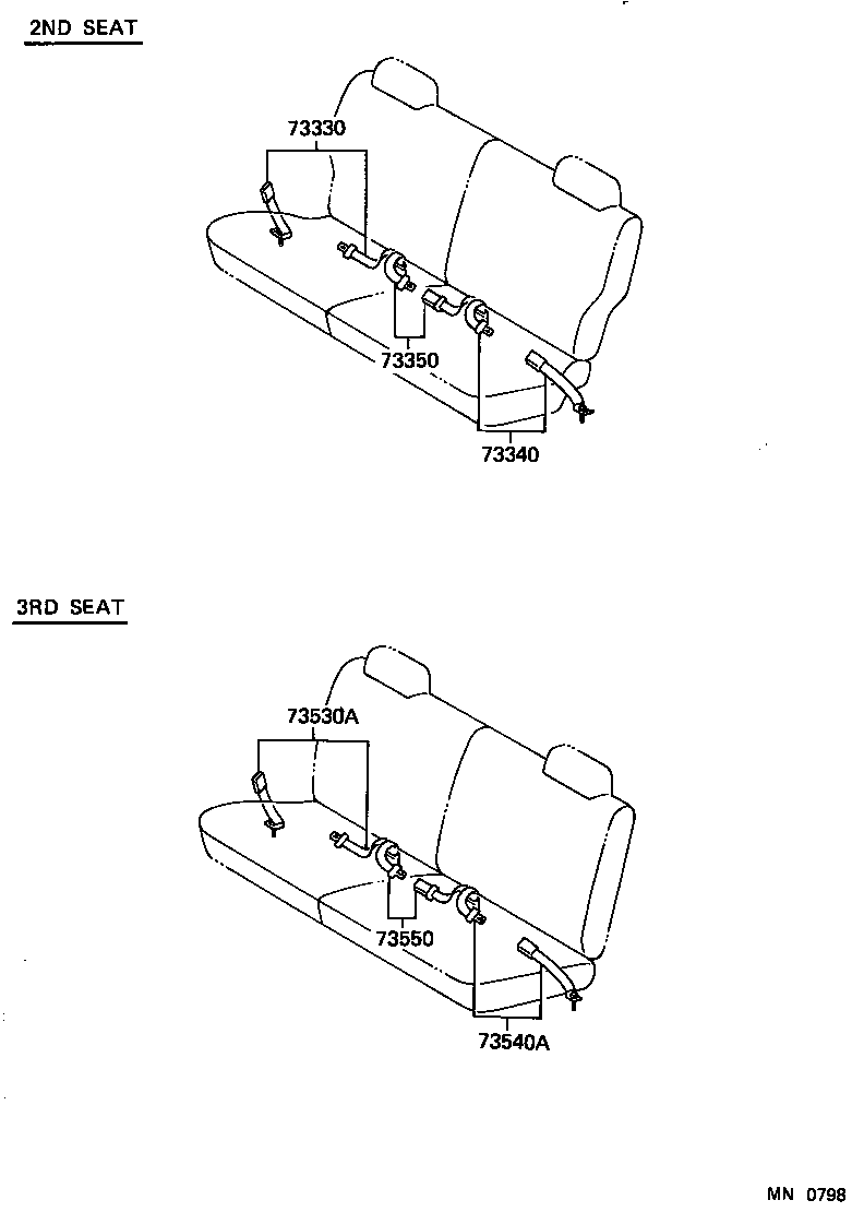  LAND CRUISER VAN |  SEAT BELT