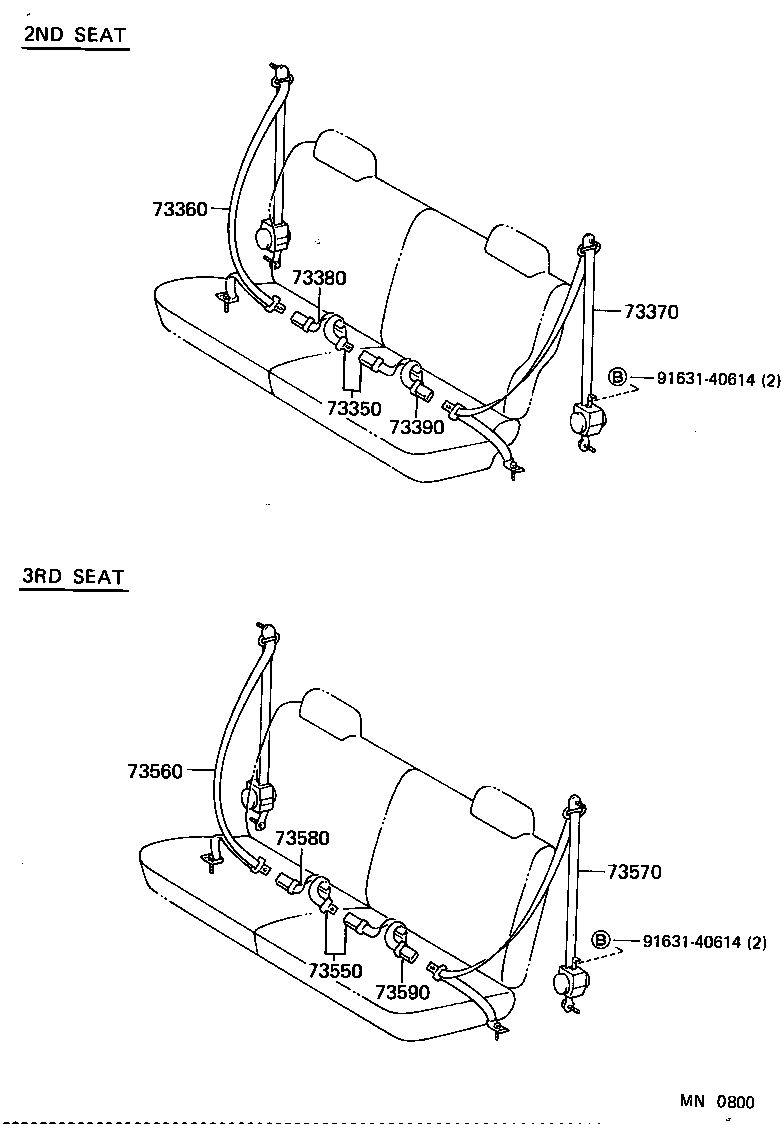  LAND CRUISER VAN |  SEAT BELT