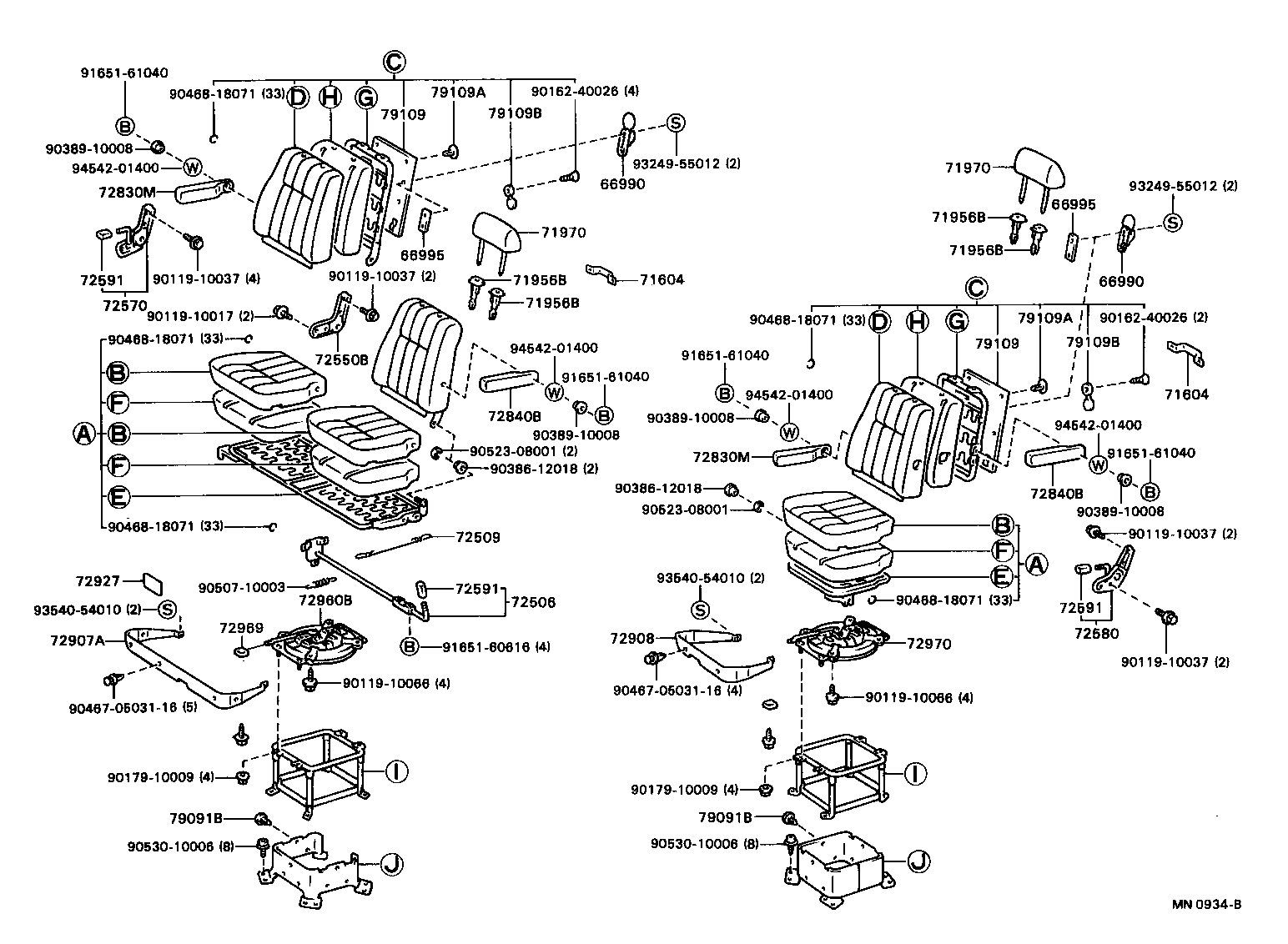  COASTER |  SEAT SEAT TRACK