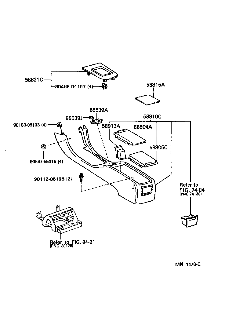  WINDOM |  CONSOLE BOX BRACKET