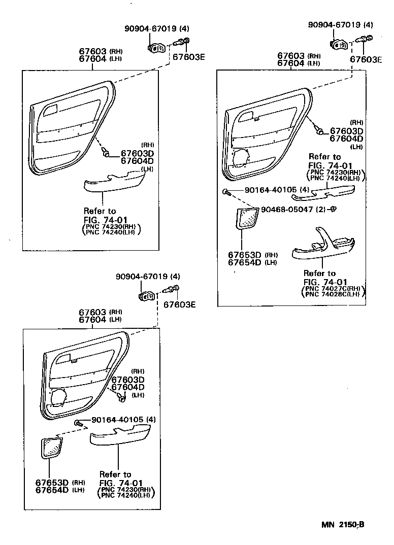  CRESTA |  REAR DOOR PANEL GLASS