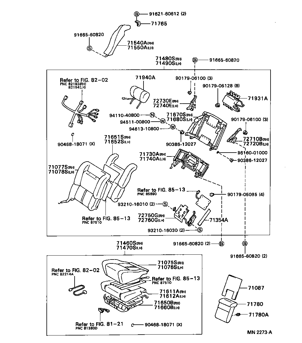  CENTURY |  REAR SEAT SEAT TRACK