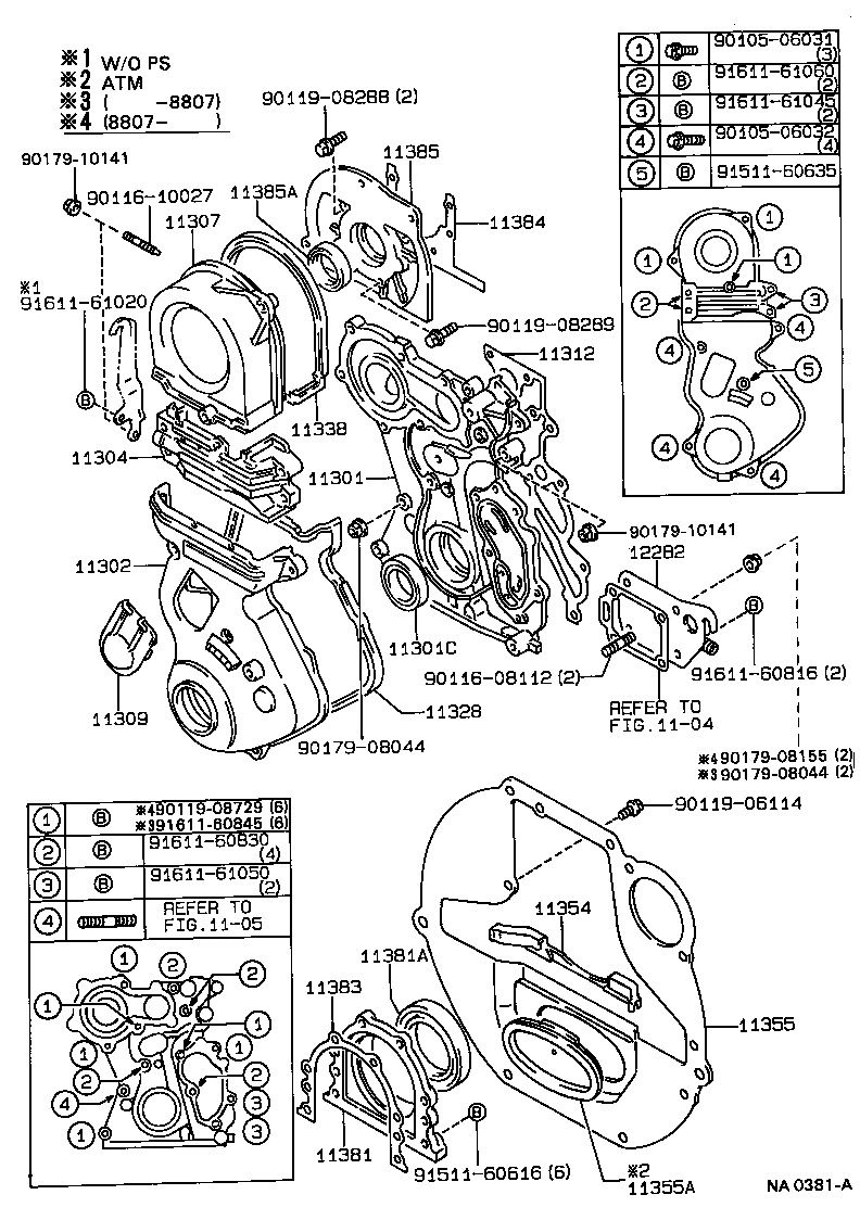  SOARER |  TIMING GEAR COVER REAR END PLATE