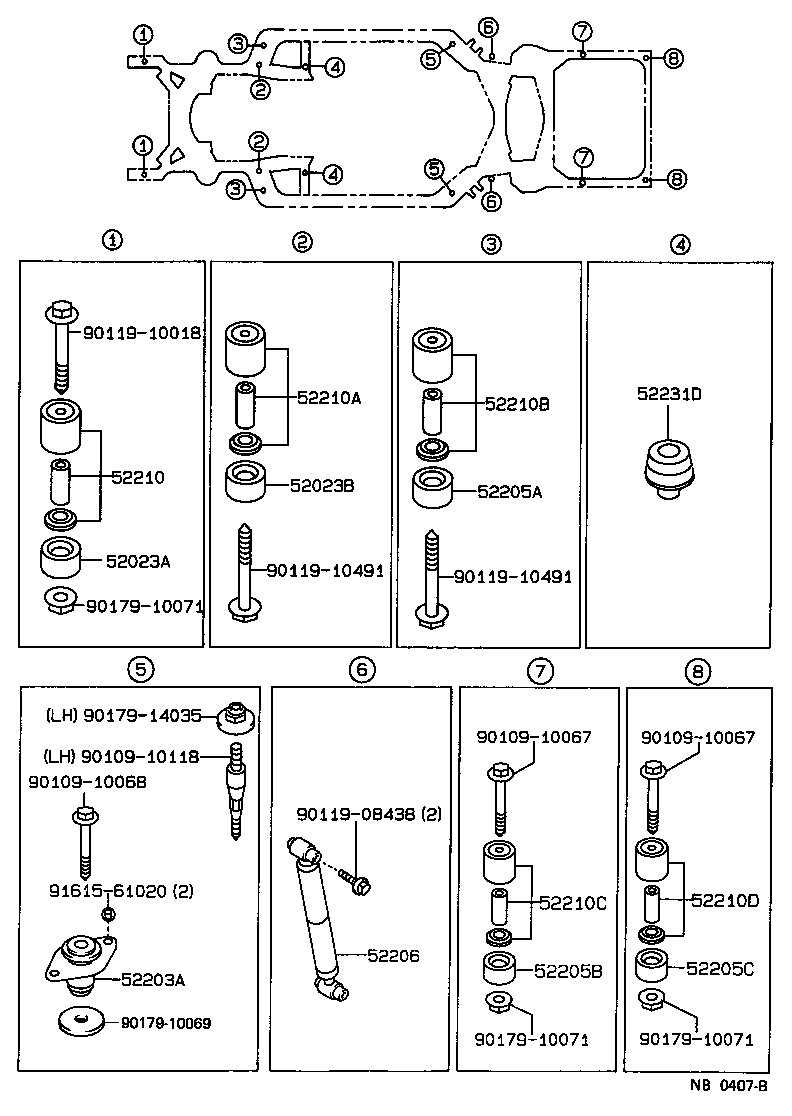  CROWN |  BODY MOUNTING