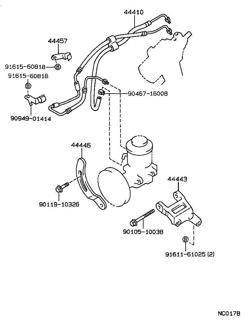  CROWN |  POWER STEERING TUBE