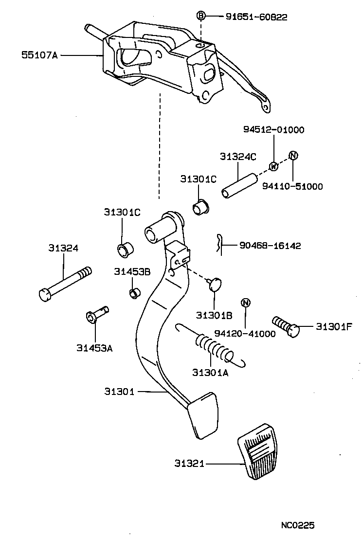  CROWN |  CLUTCH PEDAL FLEXIBLE HOSE