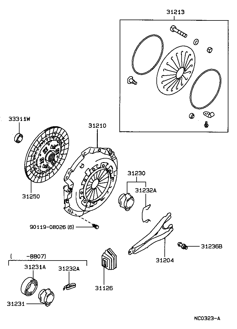  CROWN |  CLUTCH RELEASE FORK