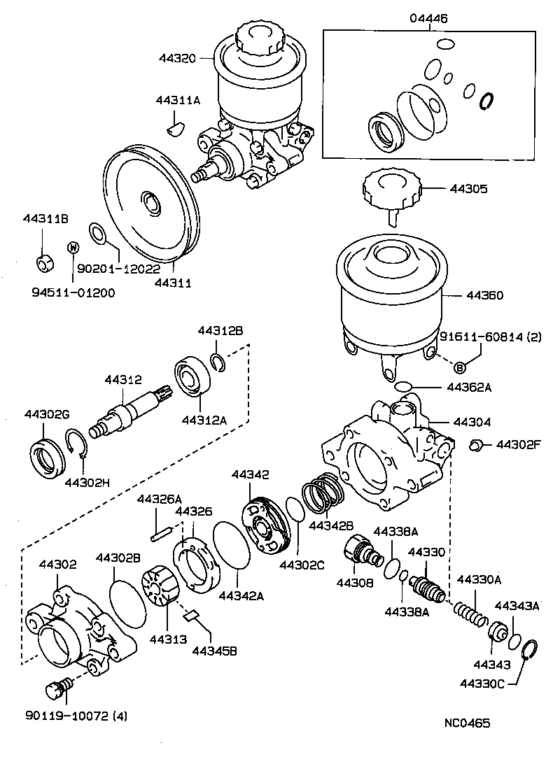  CROWN |  VANE PUMP RESERVOIR POWER STEERING
