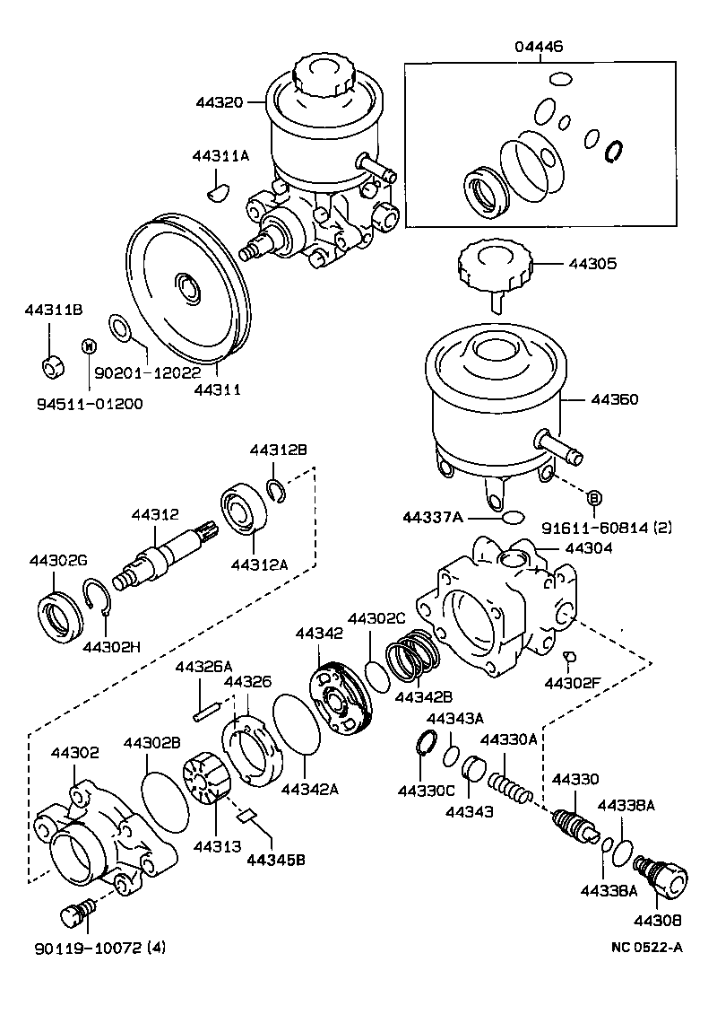  MARK 2 |  VANE PUMP RESERVOIR POWER STEERING