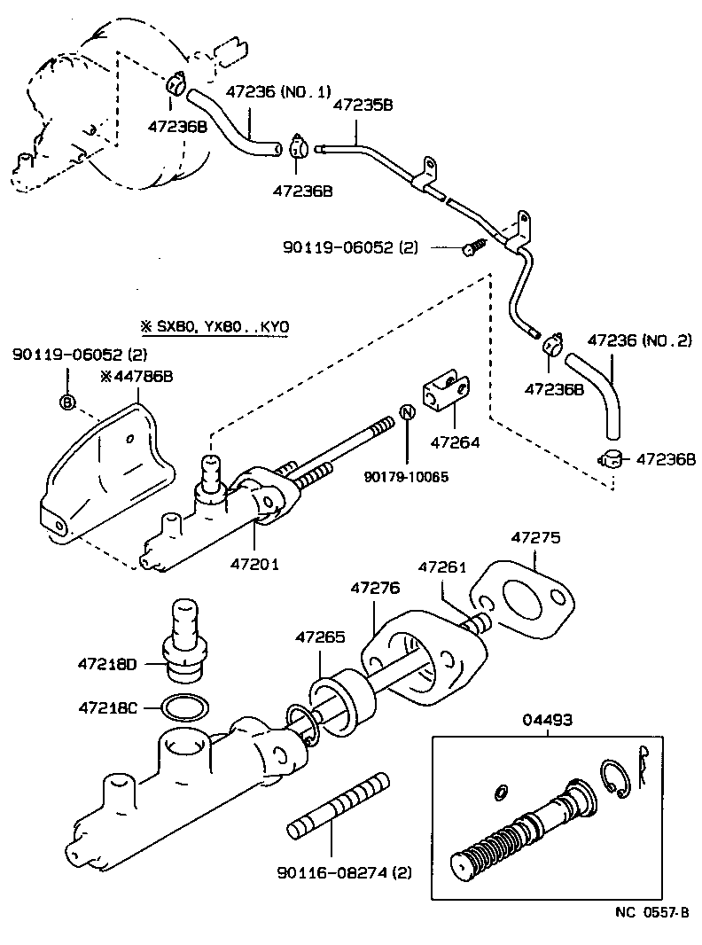  MARK 2 |  BRAKE MASTER CYLINDER