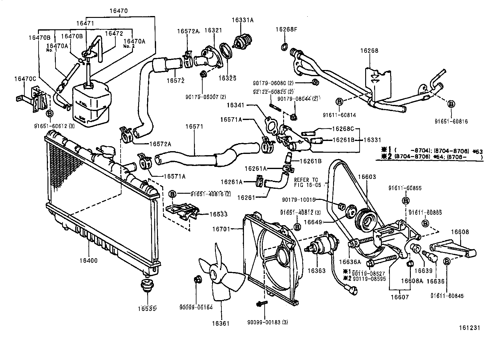  CARINA FF |  RADIATOR WATER OUTLET