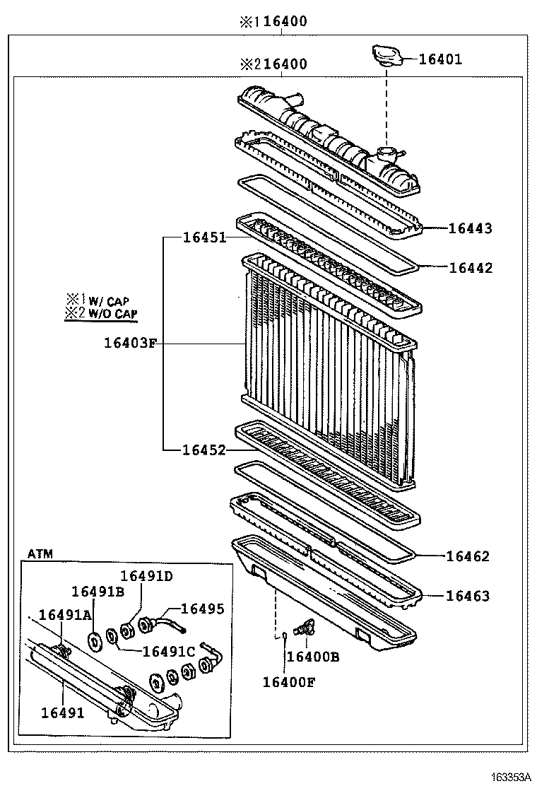  CROWN |  RADIATOR WATER OUTLET