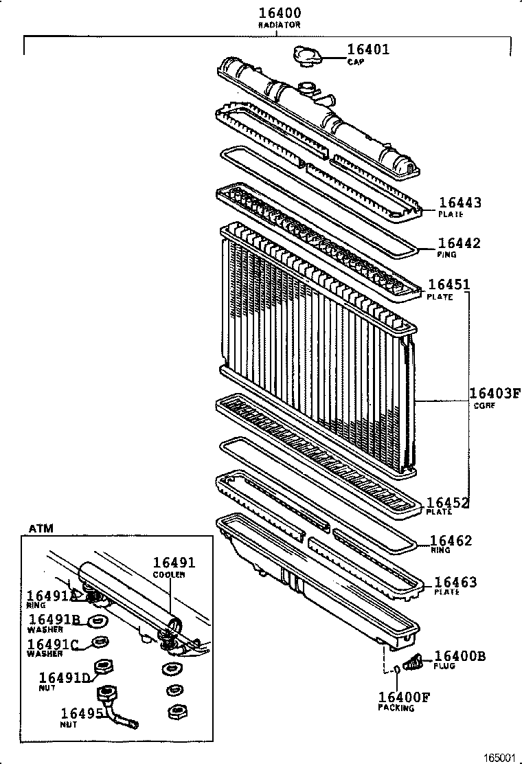  CARINA ED |  RADIATOR WATER OUTLET