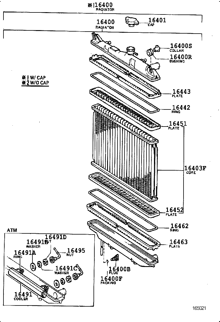  CARINA FR |  RADIATOR WATER OUTLET