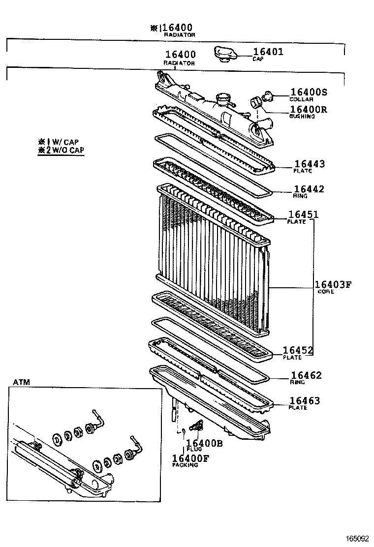  CARINA FR |  RADIATOR WATER OUTLET