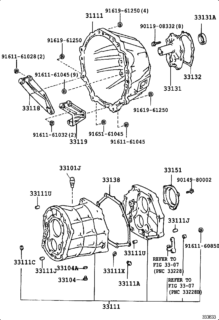  TOYOACE DYNA |  CLUTCH HOUSING TRANSMISSION CASE MTM
