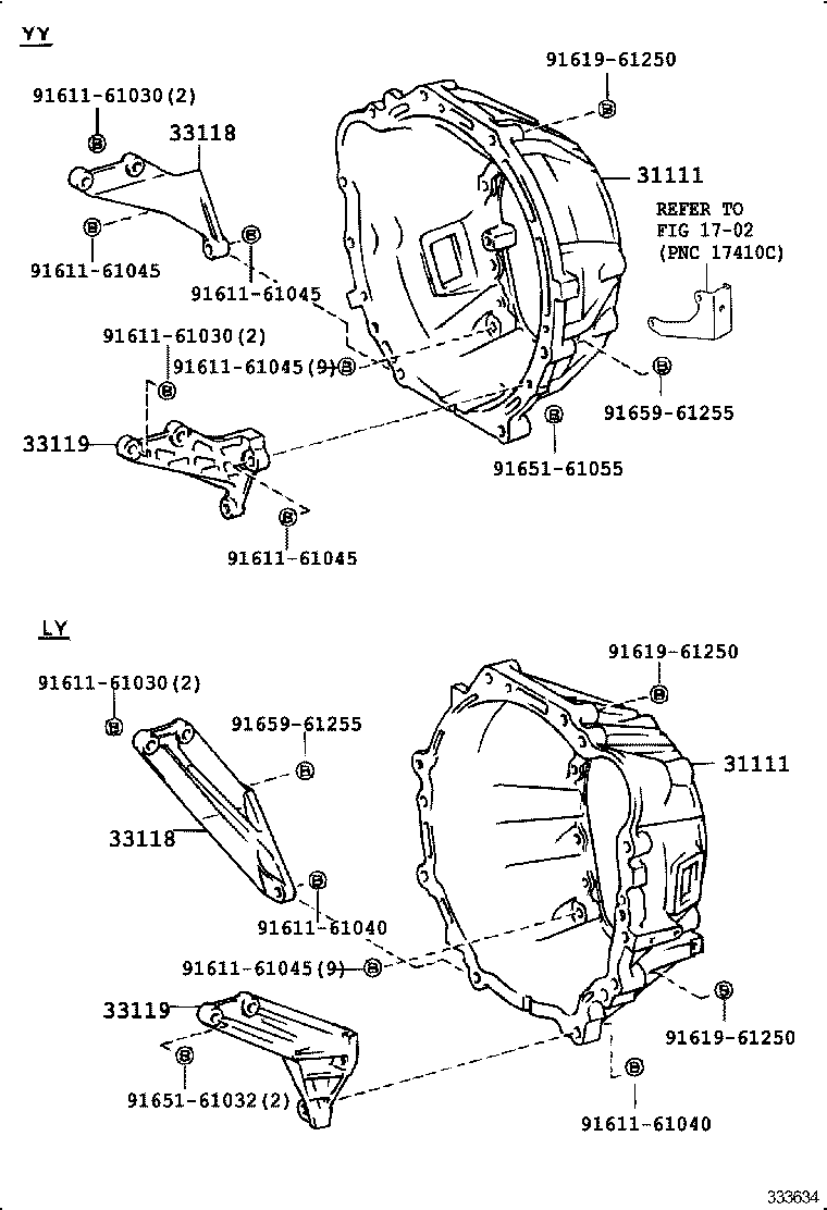  TOYOACE DYNA |  CLUTCH HOUSING TRANSMISSION CASE MTM