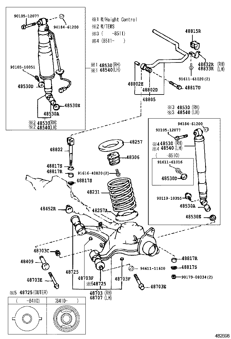  CROWN |  REAR SPRING SHOCK ABSORBER