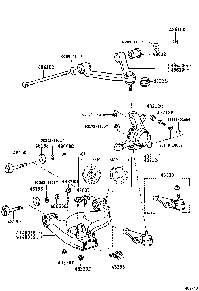  SOARER |  FRONT AXLE ARM STEERING KNUCKLE