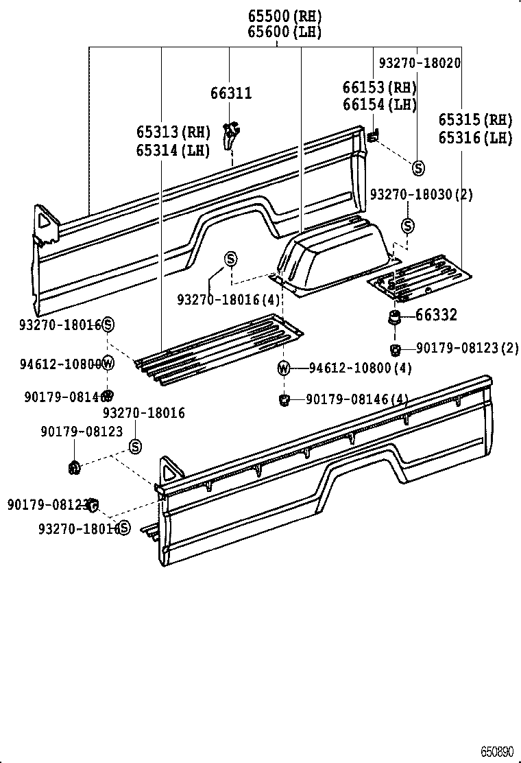  TOYOACE DYNA |  REAR BODY SIDE PANEL
