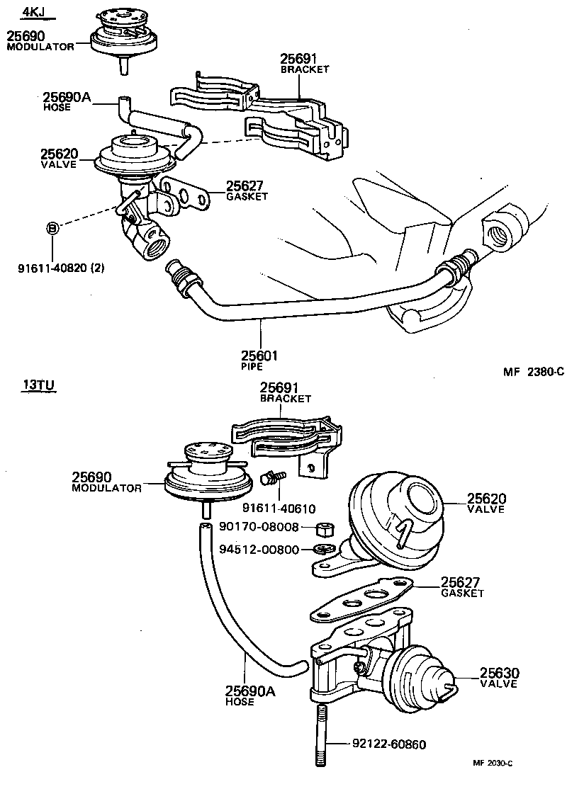  LITE TOWNACE TRUCK |  EXHAUST GAS RECIRCULATION SYSTEM