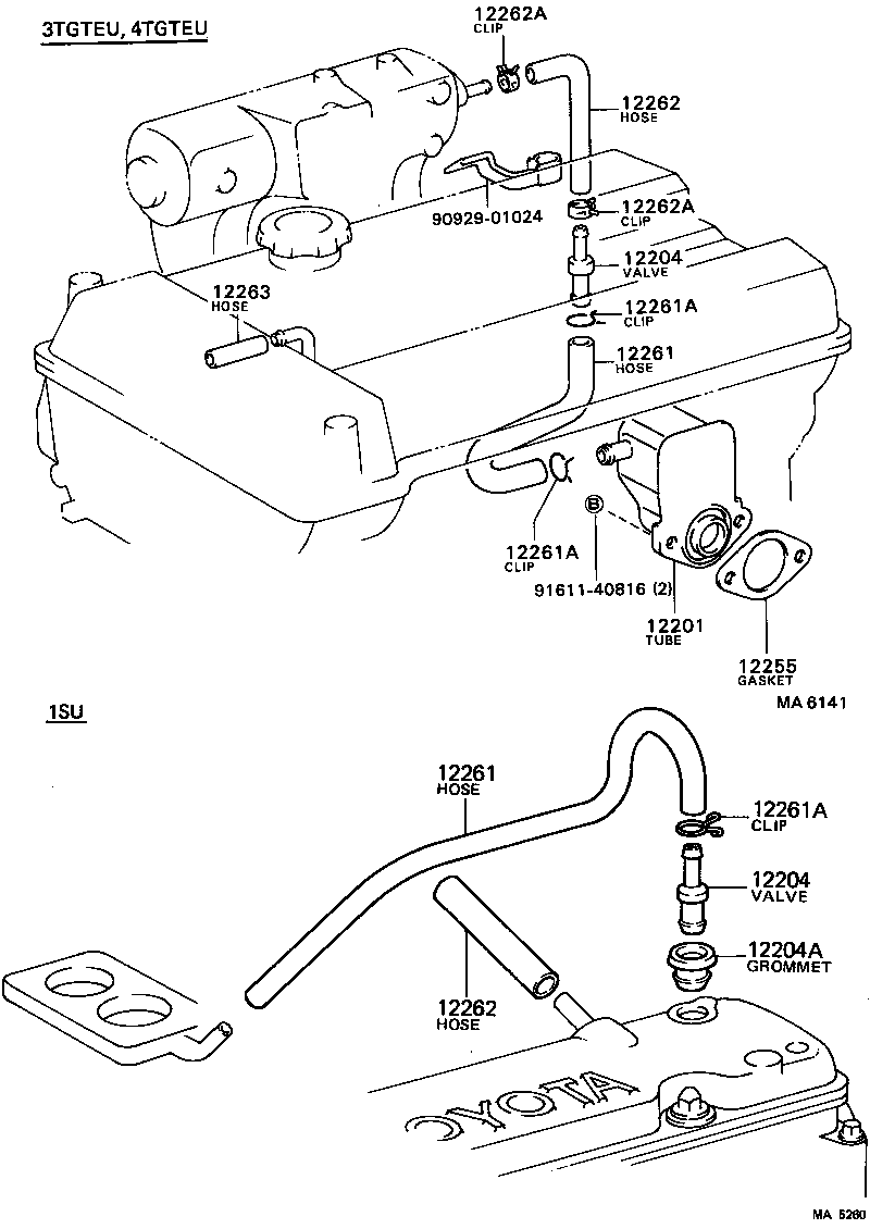  CELICA |  VENTILATION HOSE