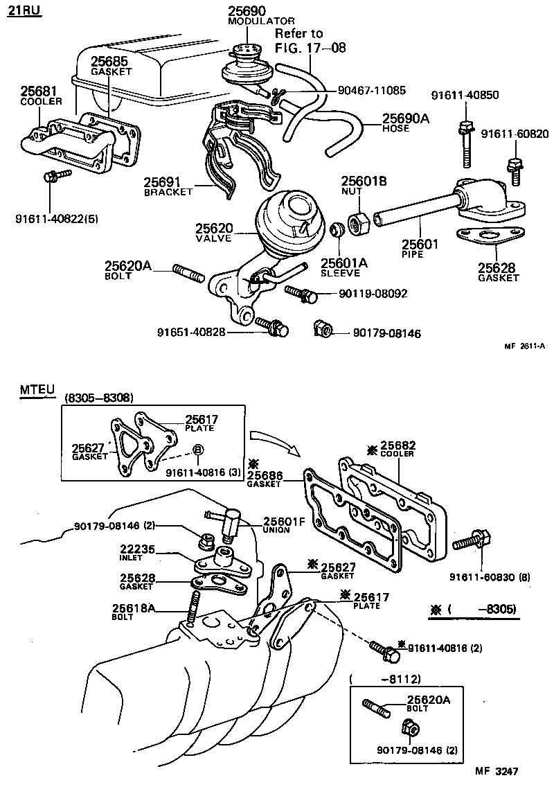  CHASER |  EXHAUST GAS RECIRCULATION SYSTEM