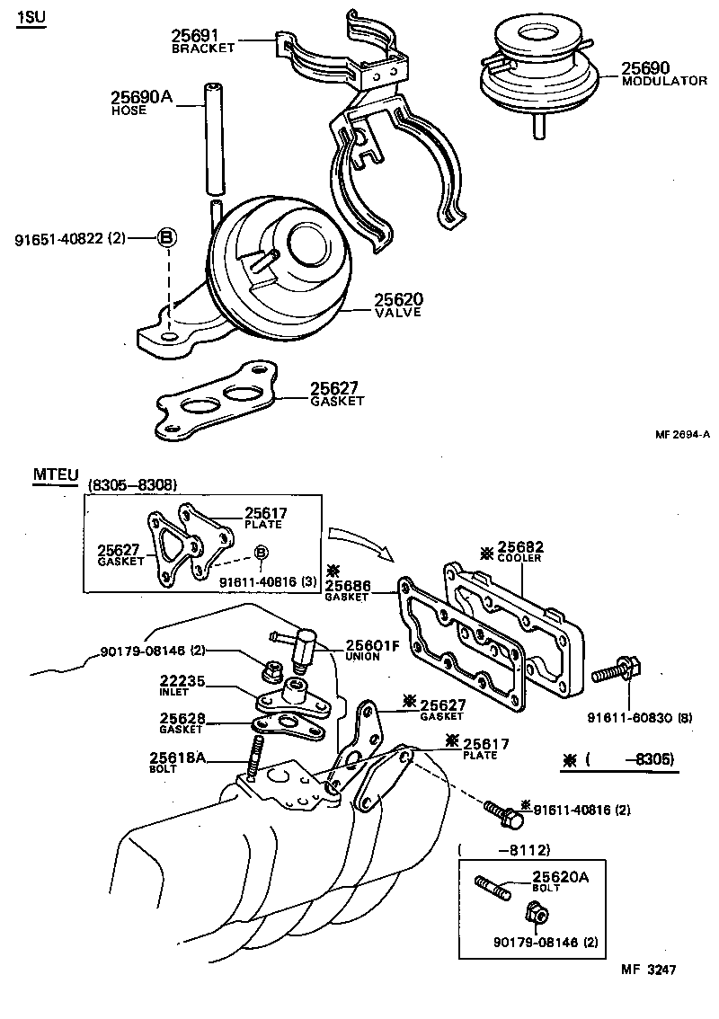  CRESTA |  EXHAUST GAS RECIRCULATION SYSTEM