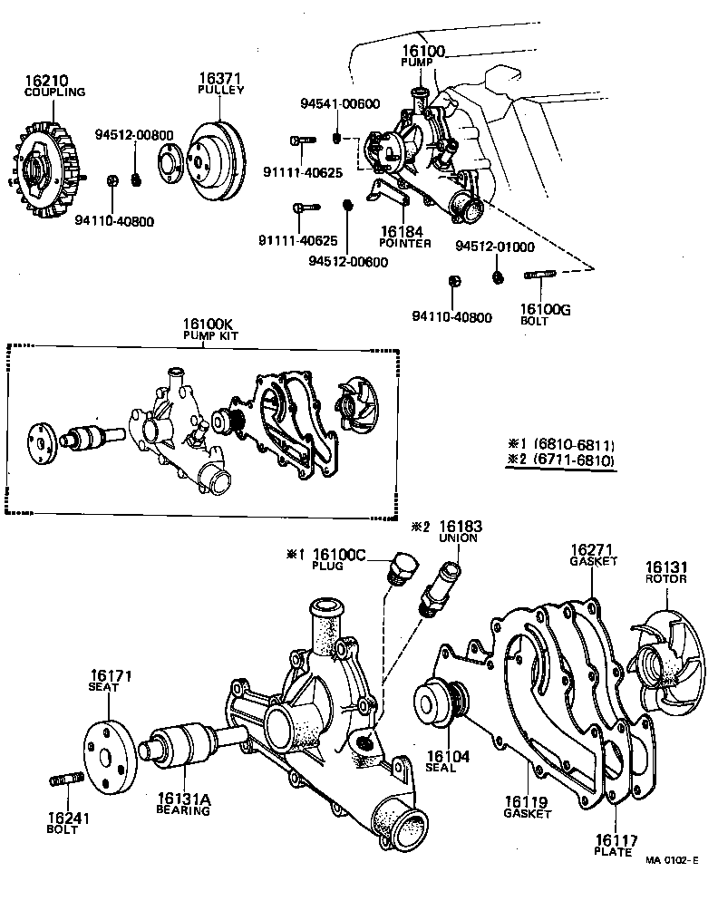  CENTURY |  WATER PUMP
