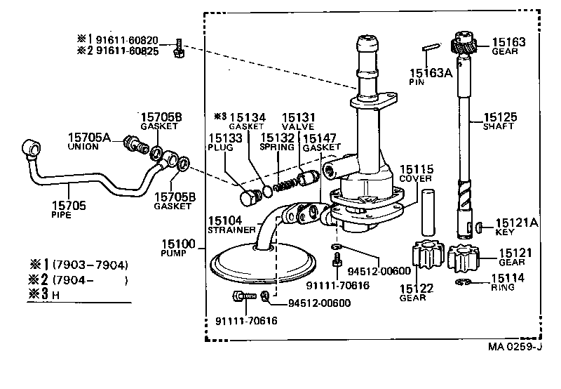  DYNA TOYOACE |  ENGINE OIL PUMP