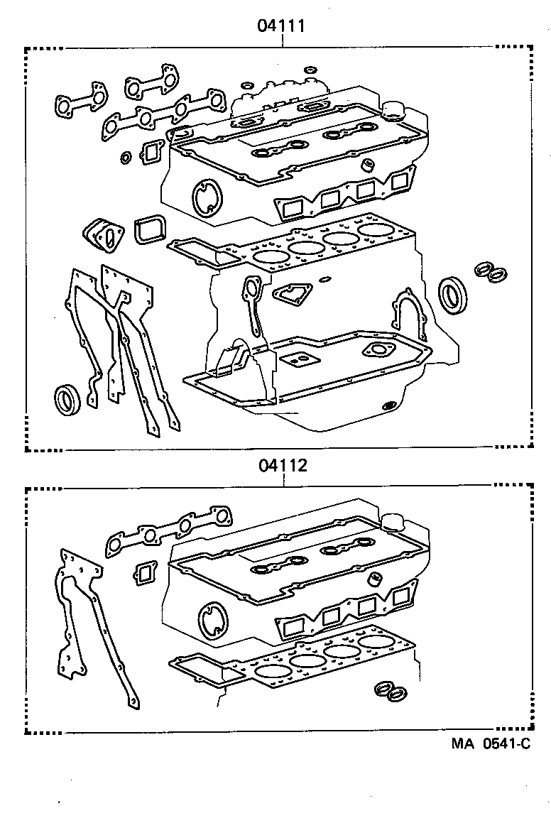  CARINA FR |  ENGINE OVERHAUL GASKET KIT