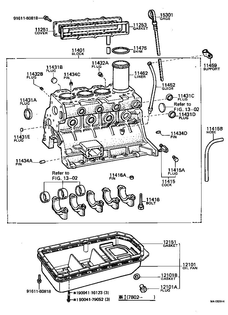  COASTER |  CYLINDER BLOCK