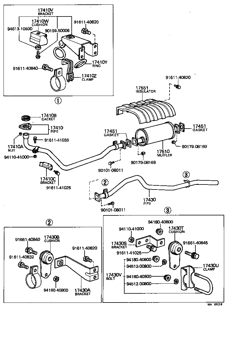  LAND CRUISER VAN |  EXHAUST PIPE