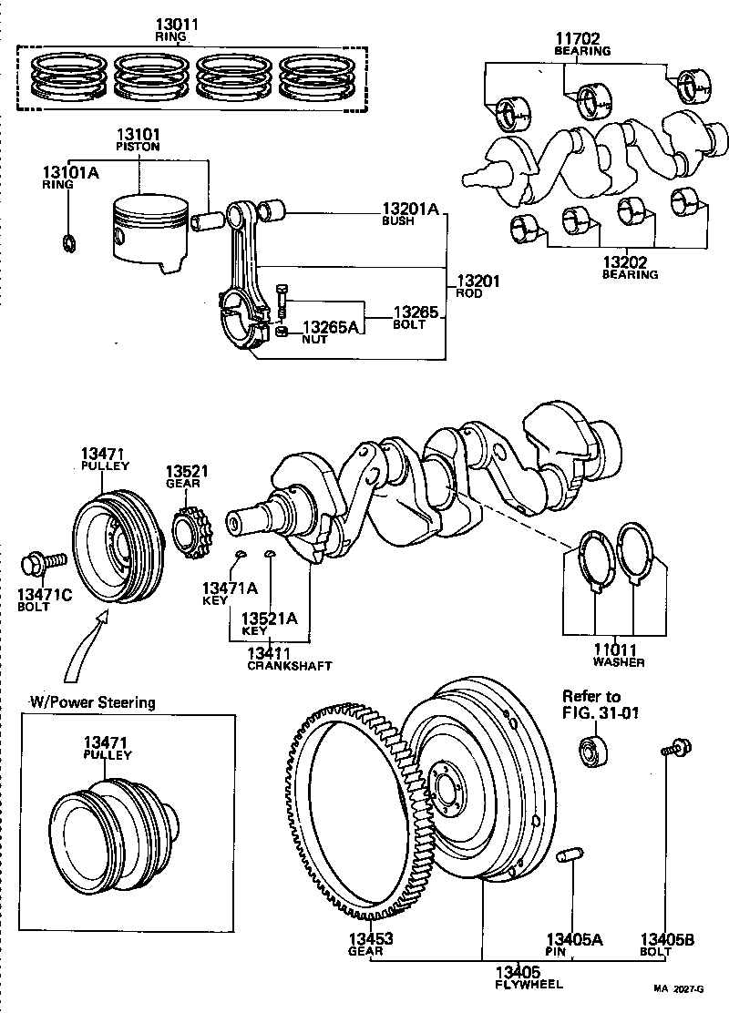  CROWN |  CRANKSHAFT PISTON