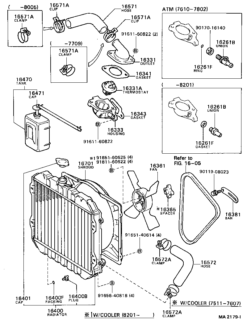  PUBLICA |  RADIATOR WATER OUTLET