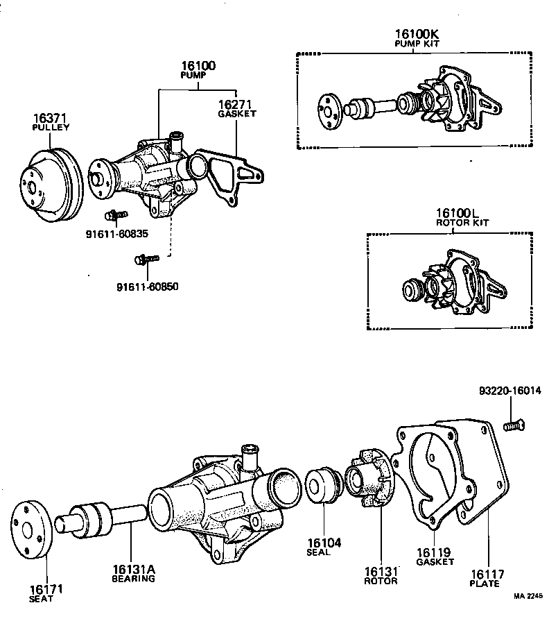  TOWN MASTERACE V WG |  WATER PUMP