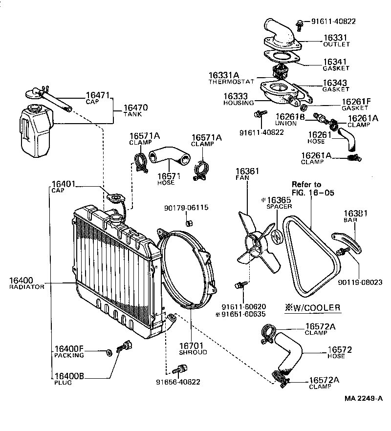  PUBLICA |  RADIATOR WATER OUTLET