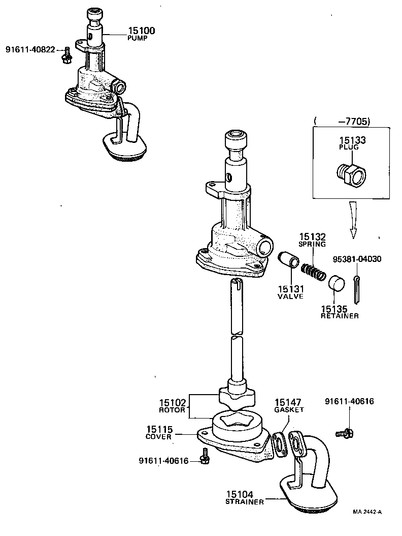  TOWN MASTERACE V WG |  ENGINE OIL PUMP