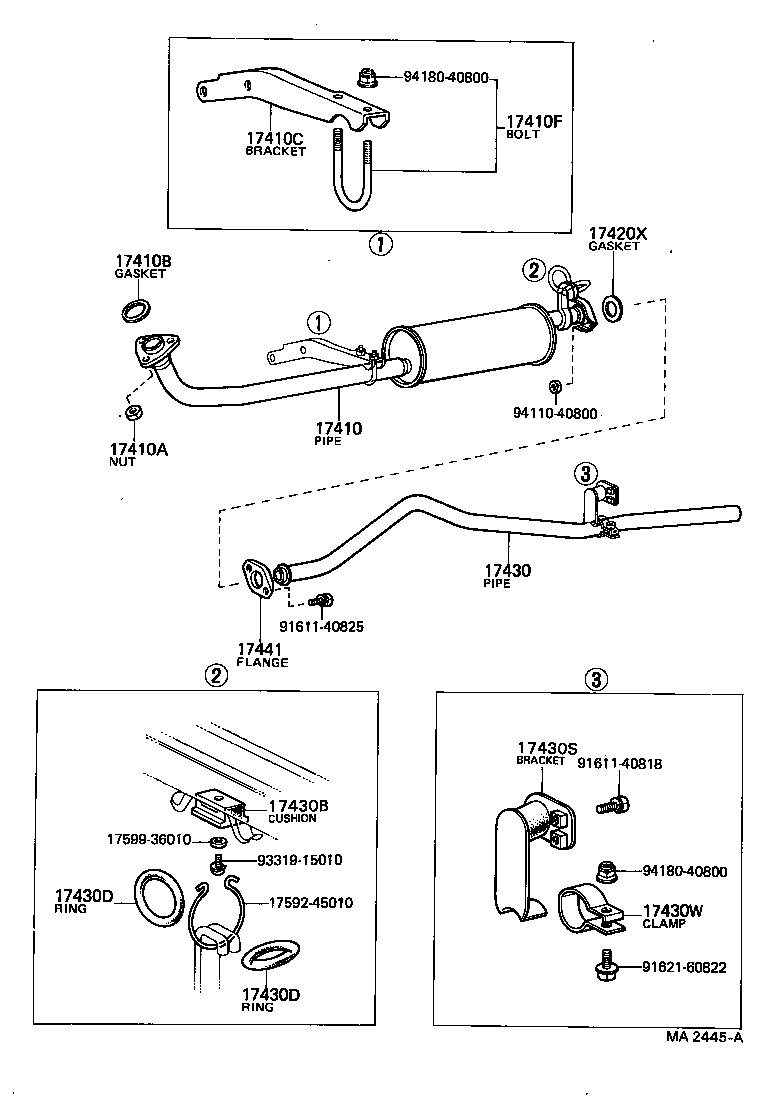  TOWN MASTERACE V WG |  EXHAUST PIPE