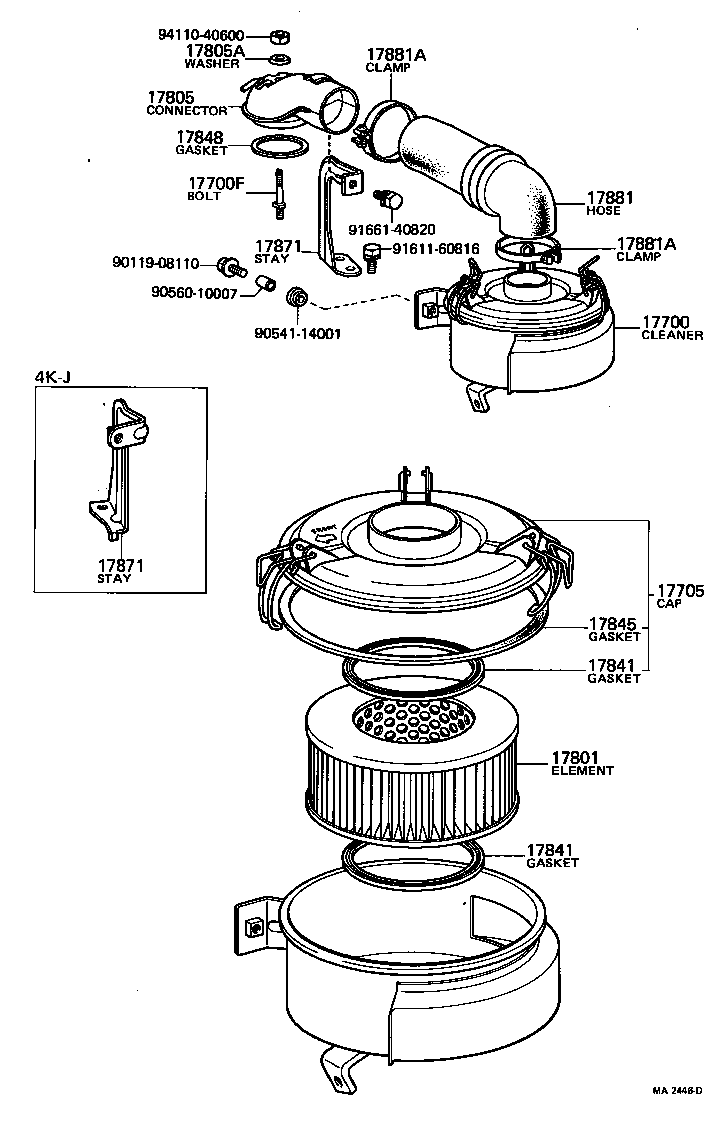  TOWN MASTERACE V WG |  AIR CLEANER