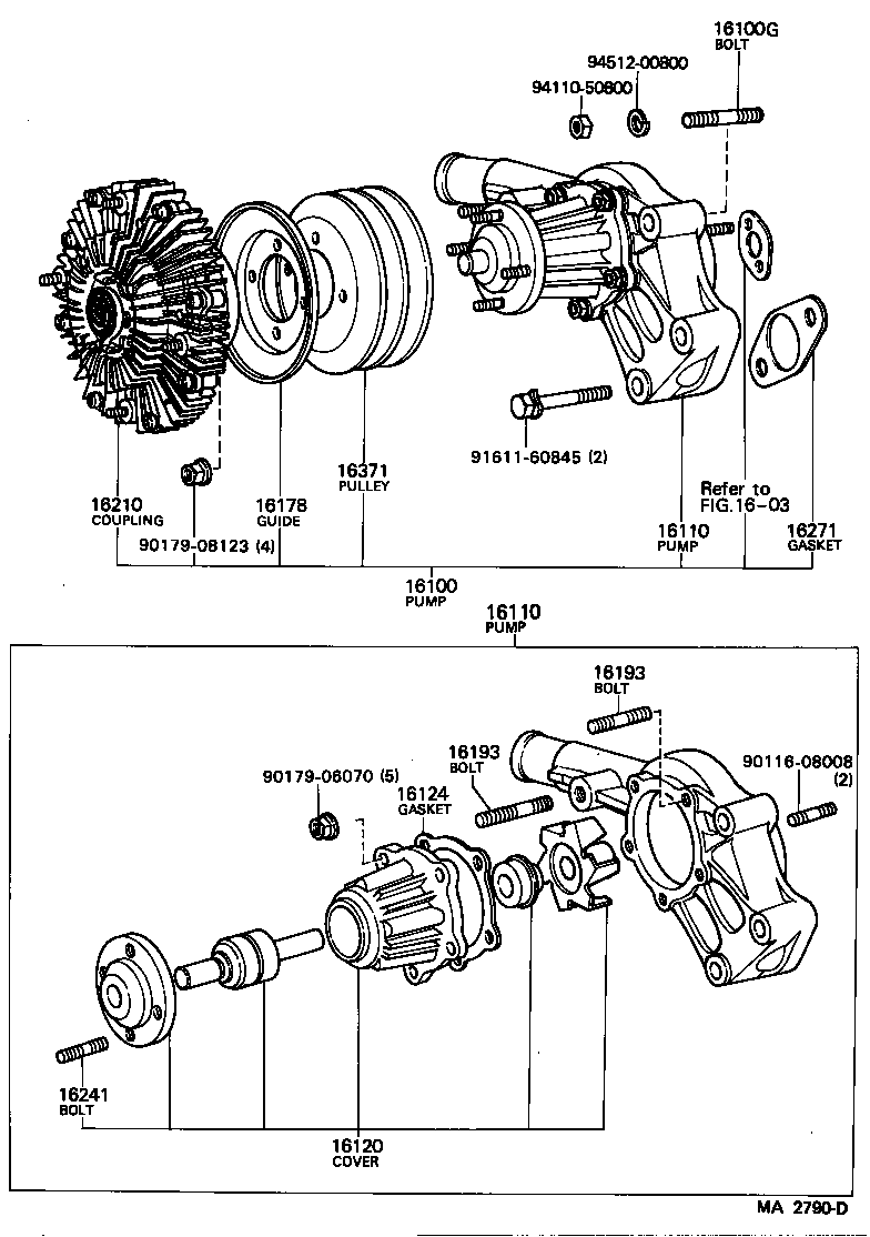  CROWN |  WATER PUMP