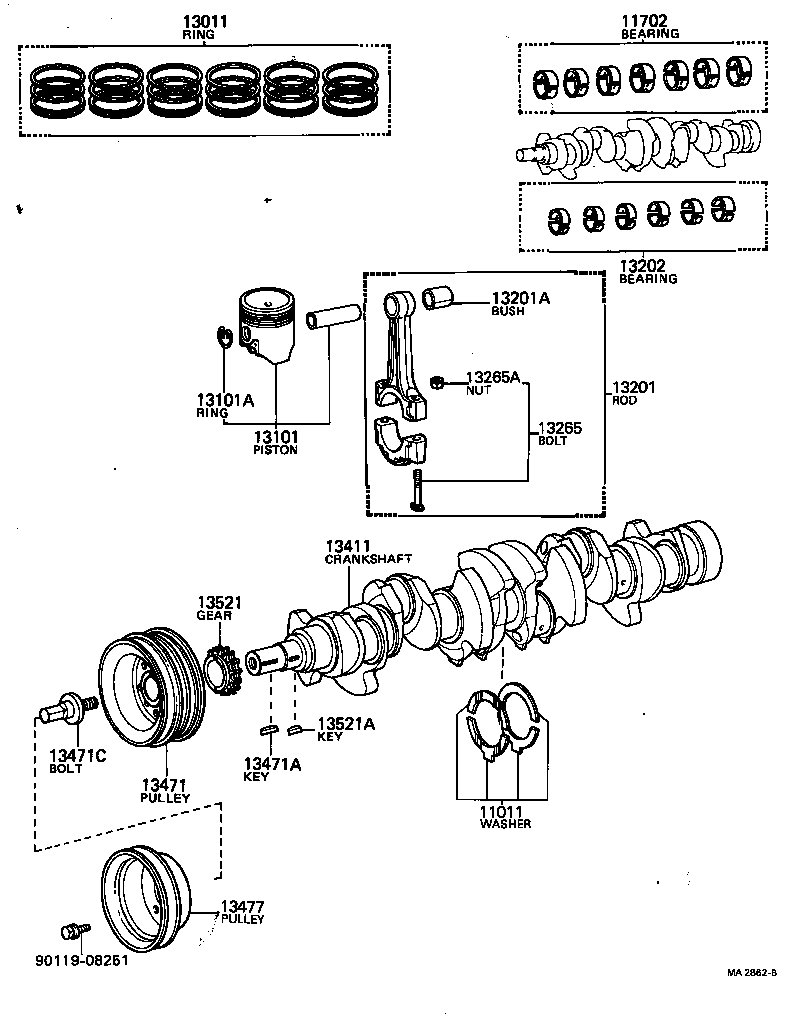  MARK 2 |  CRANKSHAFT PISTON
