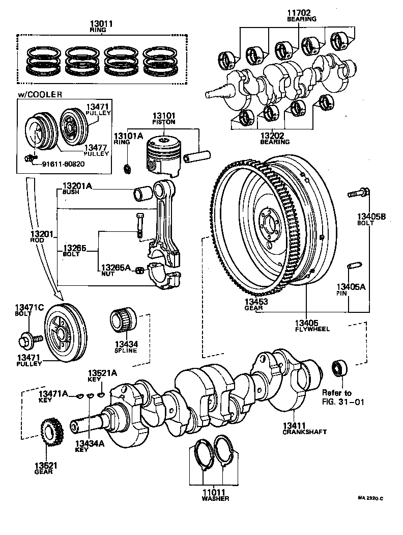  COASTER |  CRANKSHAFT PISTON