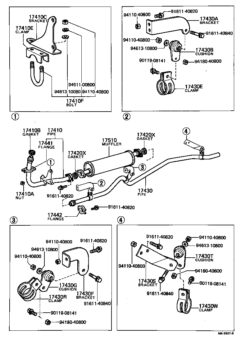  COASTER |  EXHAUST PIPE