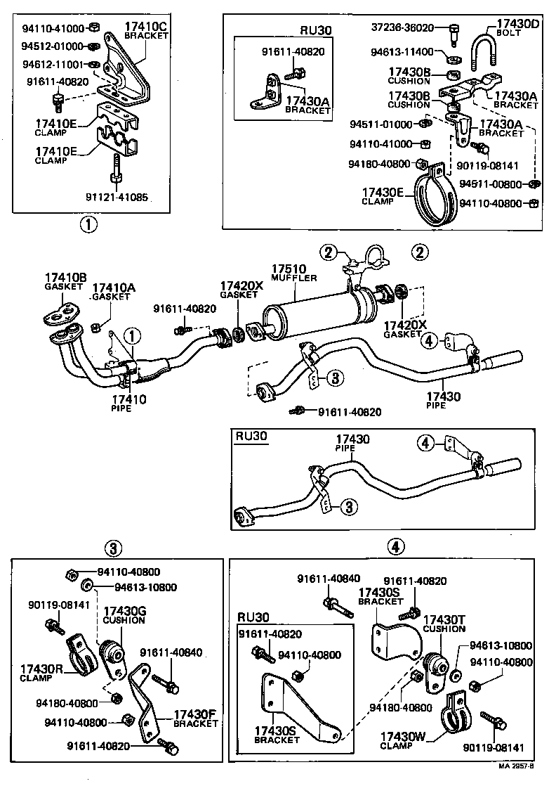  DYNA TOYOACE |  EXHAUST PIPE