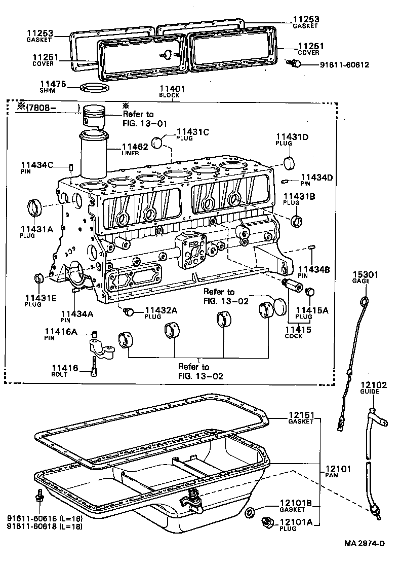  DYNA TOYOACE |  CYLINDER BLOCK