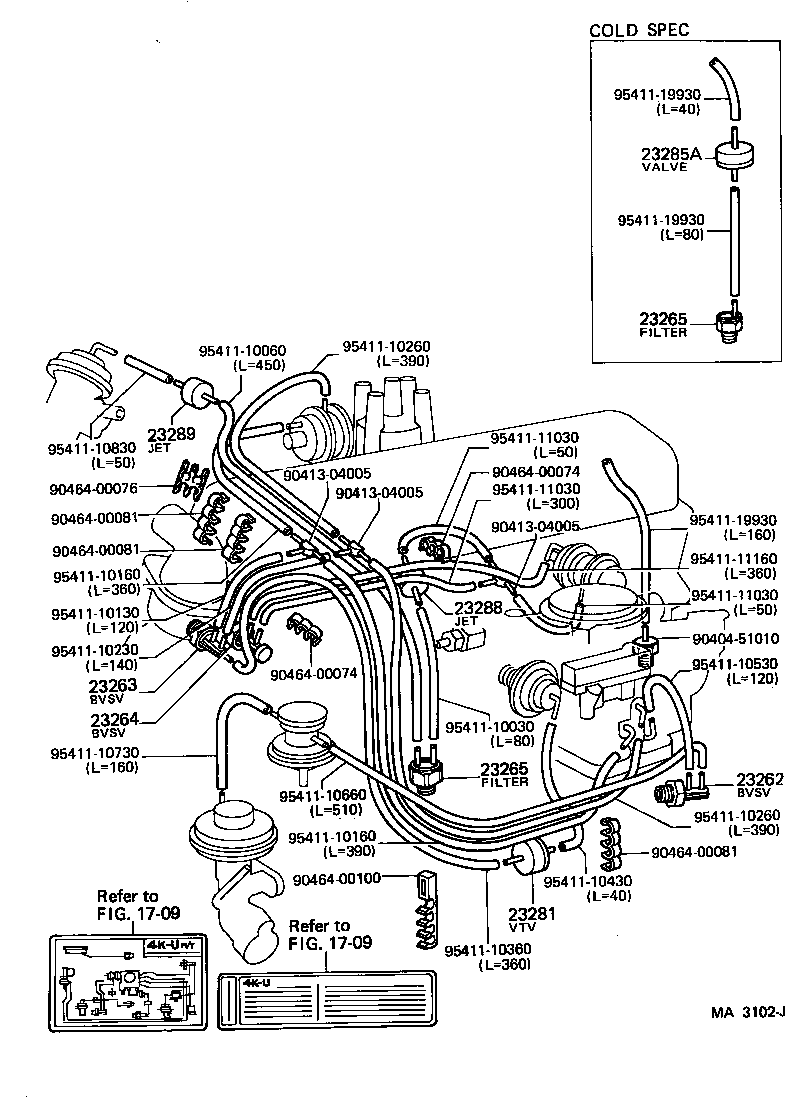  STARLET |  VACUUM PIPING