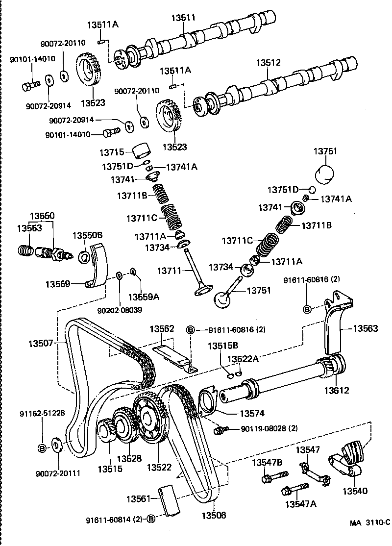  CARINA FR |  CAMSHAFT VALVE