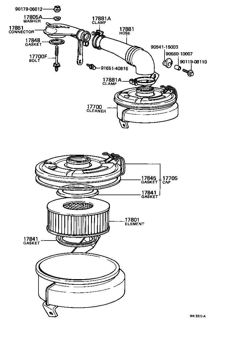  TOWN MASTERACE V WG |  AIR CLEANER