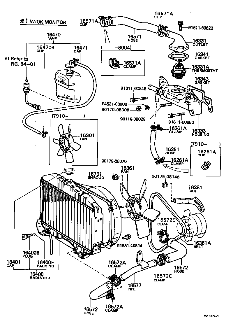  TOWN MASTERACE V WG |  RADIATOR WATER OUTLET